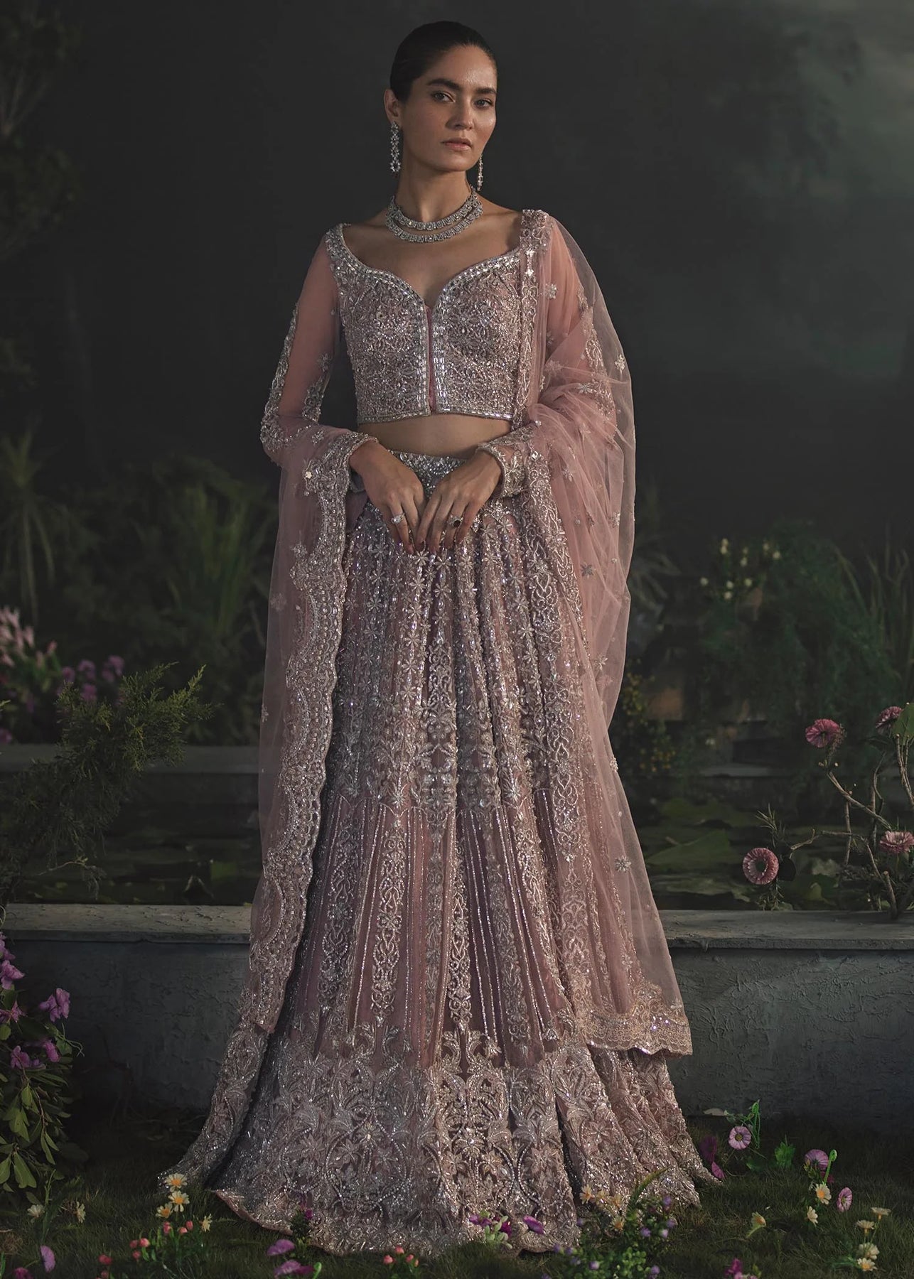 Kanwal Malik Brides - Arushi Pakistani Korean Silk Bridal Lehenga