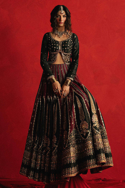 Mohsin Naveed Ranjha Luxury Pure Raw Silk Hand Emblishment Collection DIL RAAS