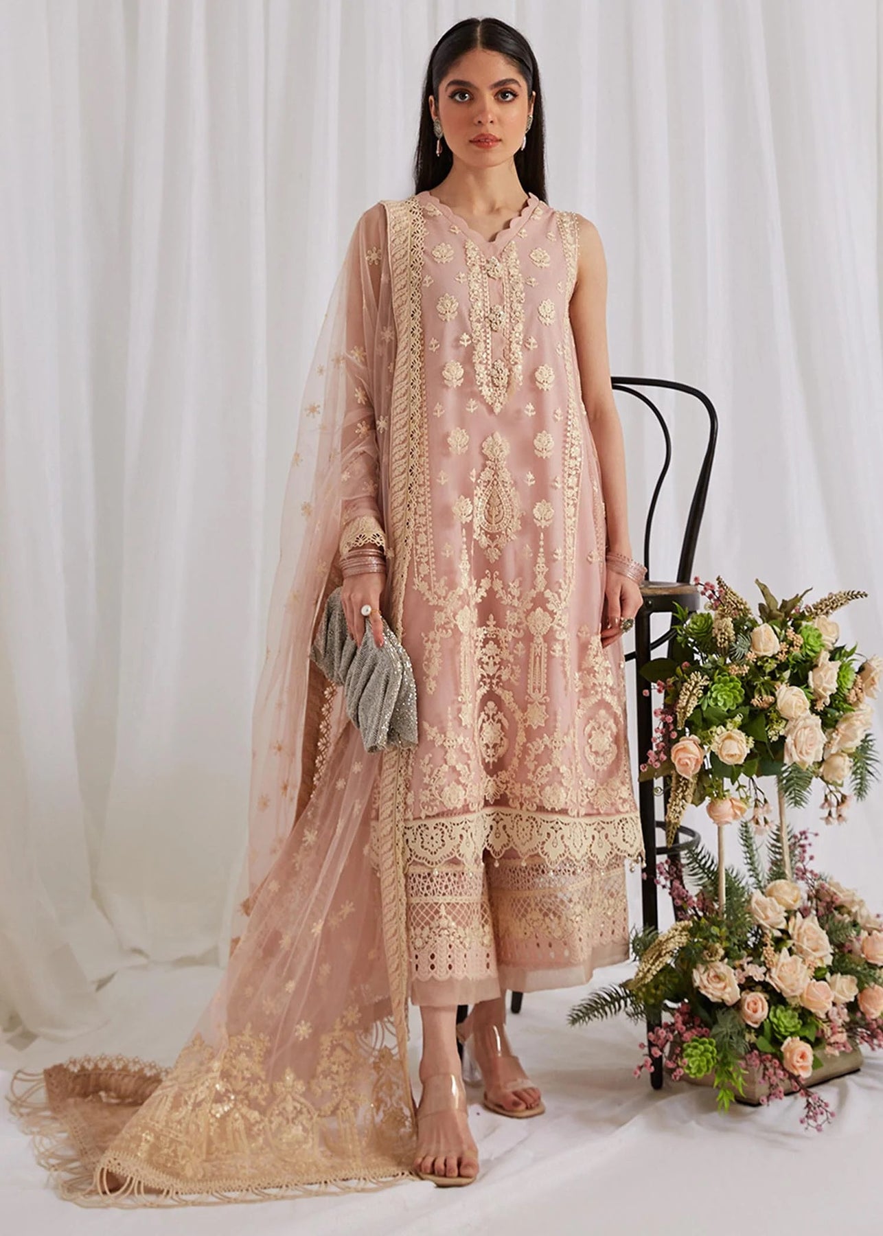 Faiza Saqlain Luxury Lawn Embroidered 3 Pieces Unstitched Collection  LYLE Eid Collection