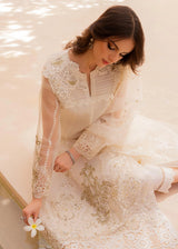 Mushq Ivory Fone wedding edition ESP23-09 Fully Embroidered Organza 3 Pieces Unstitched Marisa