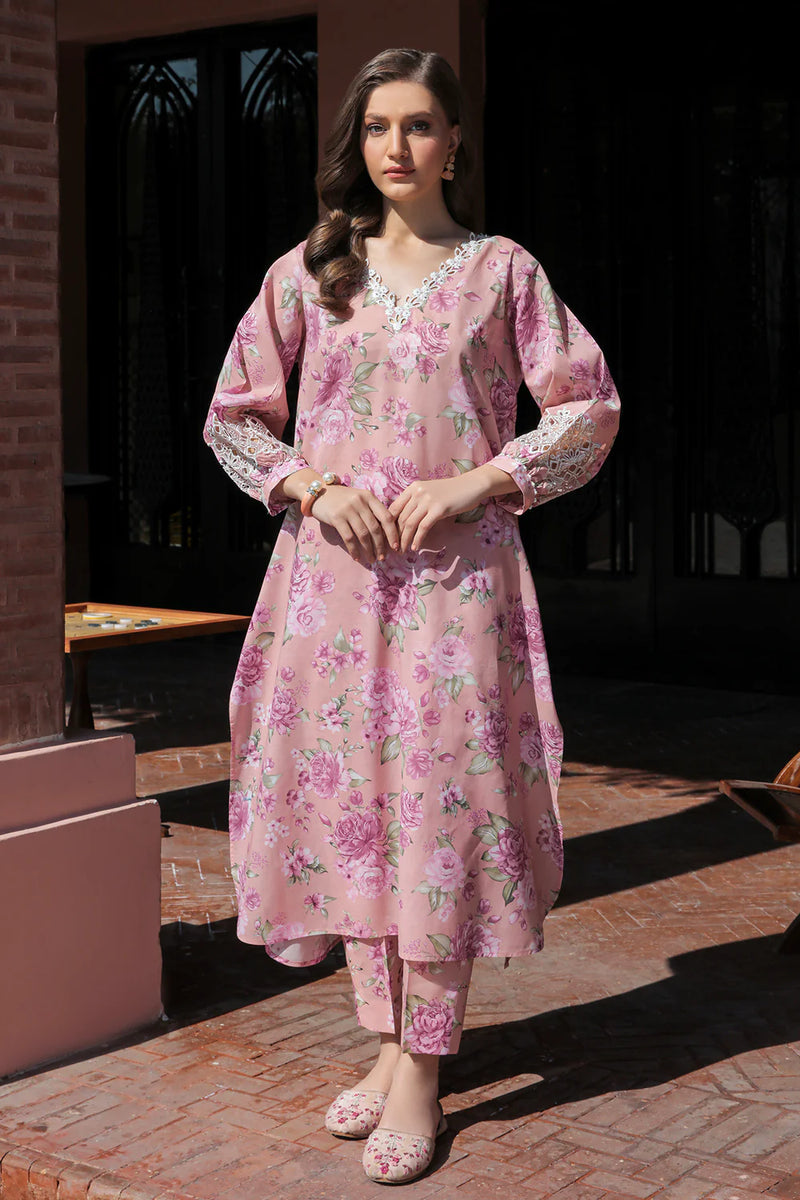 Baroque Embroidered Lawn 3 Piece Unstitched Suit UF-315 - Summer Collection