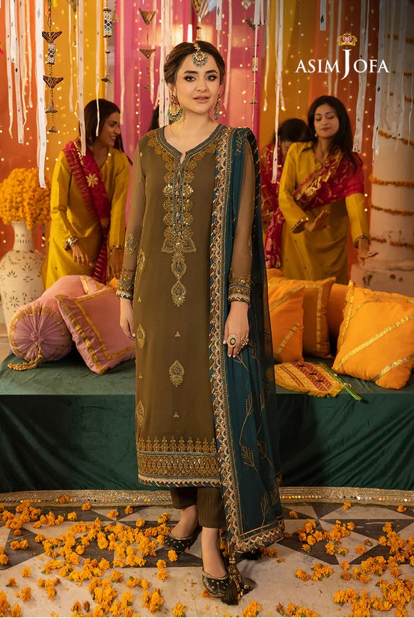 Asim Jofa Luxury Chiffon Embroidered Collection AJDA-16