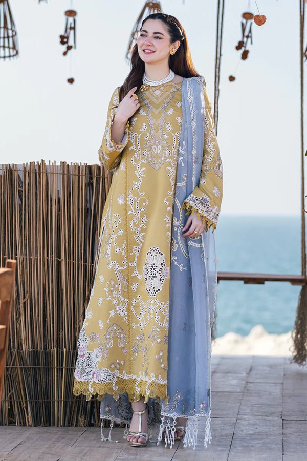 Qalamkar Sahil Kinare Luxury Lawn Collection 2024 FP-03 SELMA