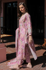 Baroque Embroidered Lawn 3 Piece Unstitched Suit UF-315 - Summer Collection