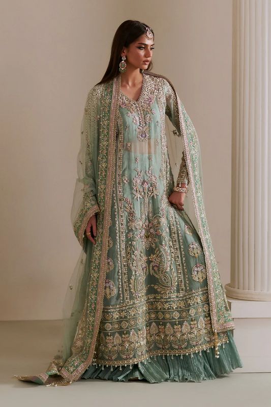 Saad Bin Shahzad Luxury Hand Emblishment Organza Embroidered Collection SBS - 15
