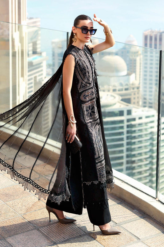 Maria.B Luxury Lawn Unstitched Embroidered 3Pc Suit D-2608-B