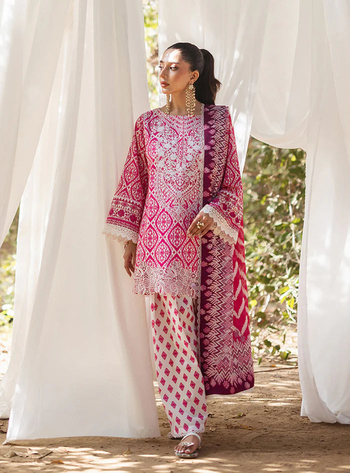 Tahra by Zainab Chottani Embroidered Lawn Unstitched 3Pc Suit D-04B LEENA