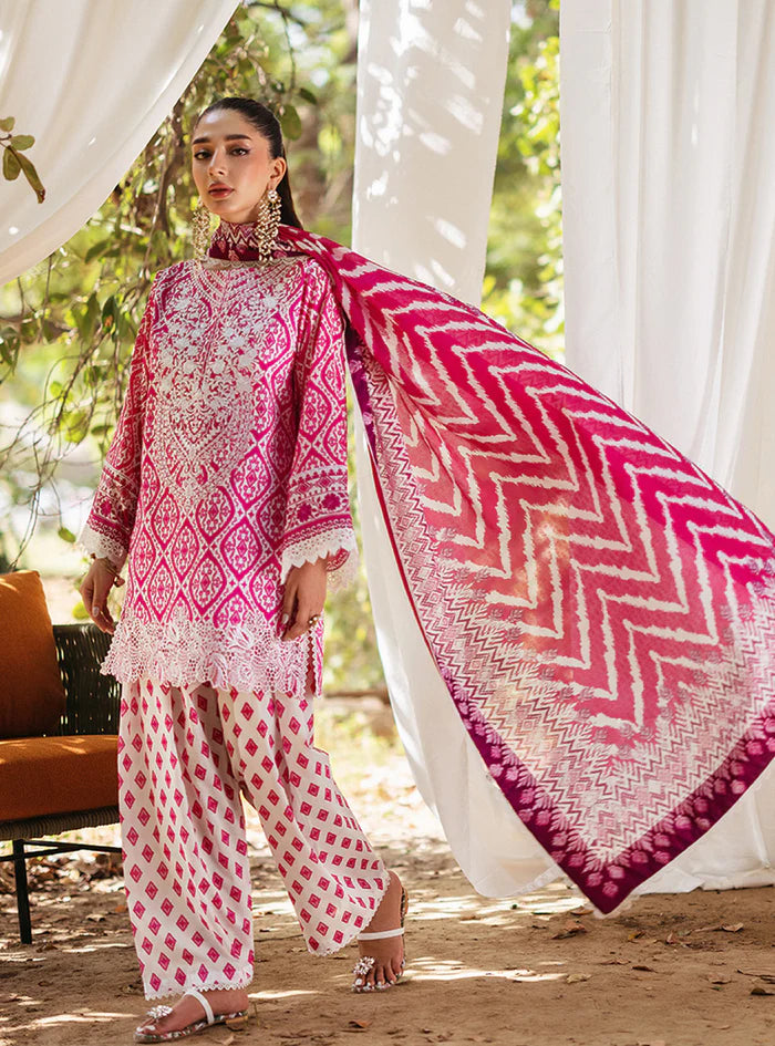 Tahra by Zainab Chottani Embroidered Lawn Unstitched 3Pc Suit D-04B LEENA