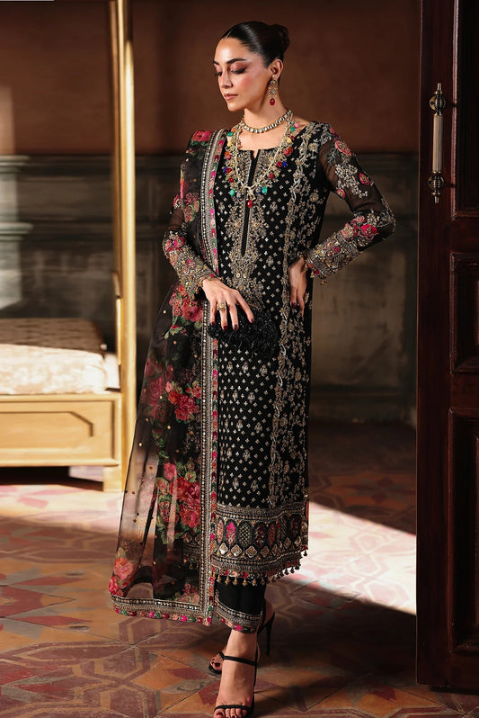 Charizma - Luxury Chiffon Embroidered 3 Piece Unstitched - DJW5-05