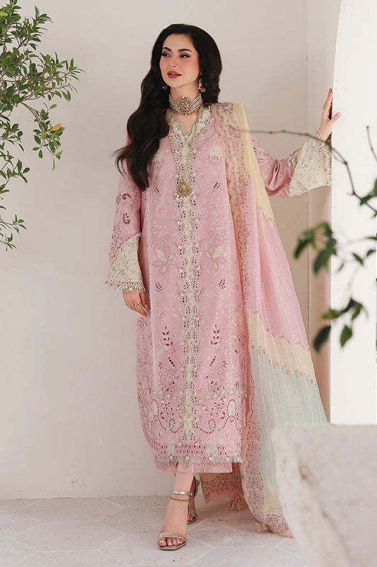 Qalamkar Sahil - Luxury Lawn Embroidered 3 Piece Unstitched - Haniya