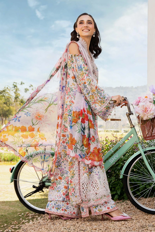 Maria.B Mprints Luxury Lawn Embroidered Collection MPT-2507-A