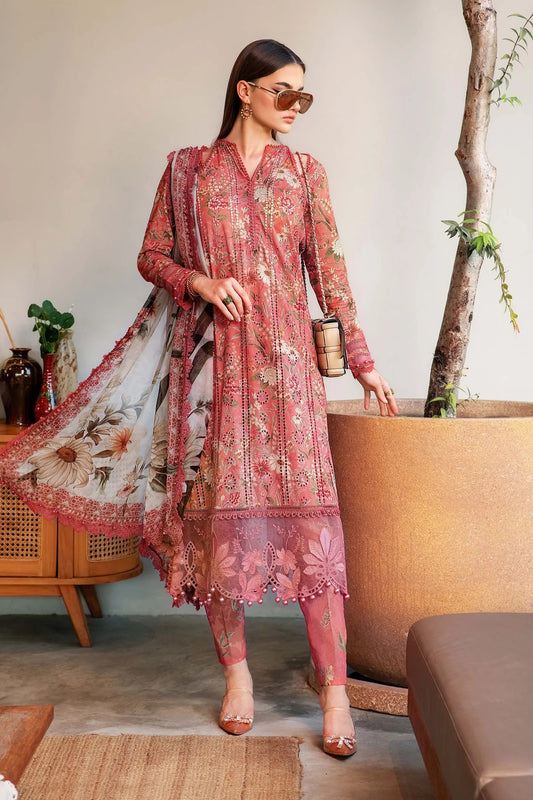 Maria.B Luxury Lawn Embroidered 3 Piece Unstitched MPT-2508-A