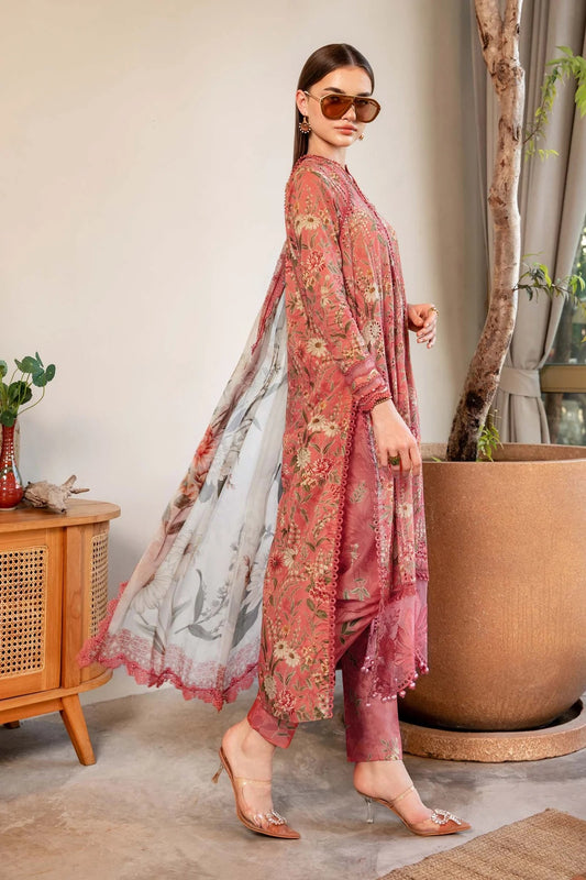 Maria.B Luxury Lawn Embroidered 3 Piece Unstitched MPT-2508-A