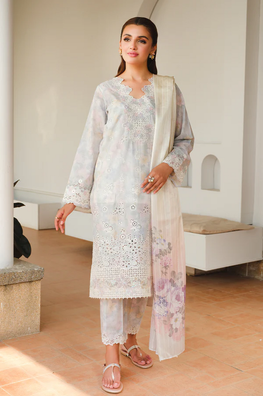Baroque Luxury Lawn Embroidered Collection Unstitched UF-657