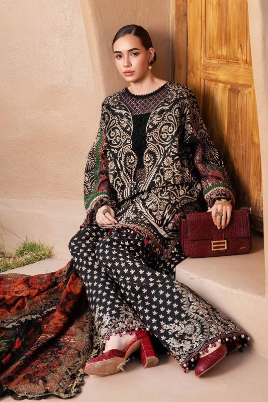 Maria B Luxury Eid Lawn Embroidered Unstitched 3 Piece MPT-2512-B