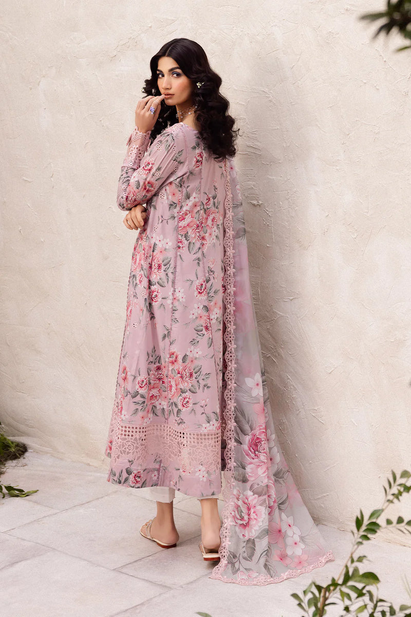 Dahlia by Iznik Embroidered Lawn Suits Unstitched 3 Piece IZ24D DL-09 Whisper - Summer Collection