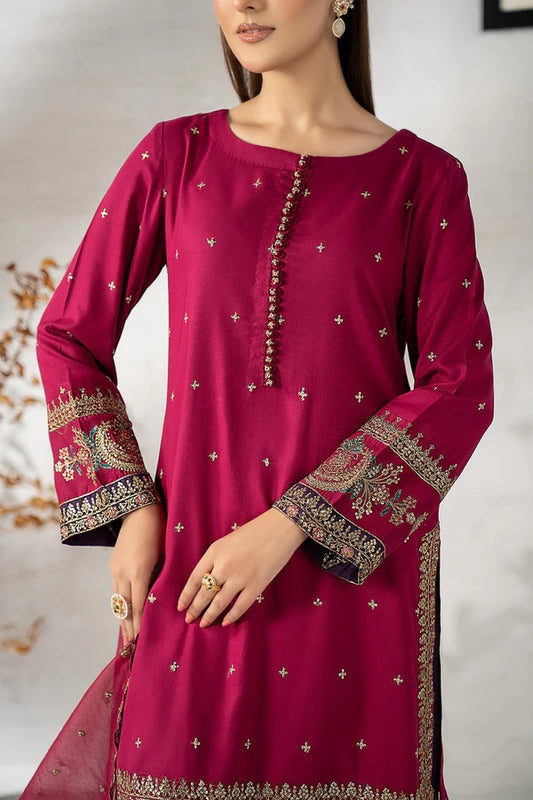 Maria.B - Luxury Raw Silk Embroidered 3 Piece Unstitched