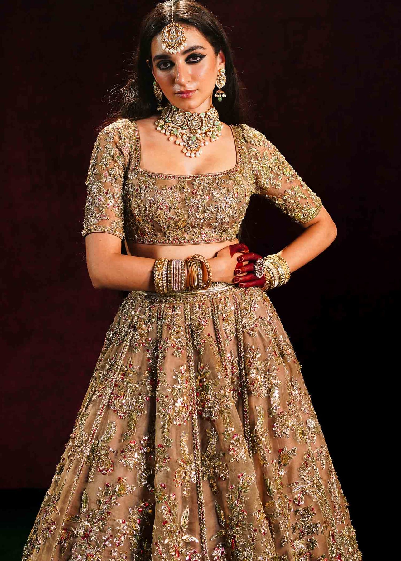 Hussain Rehar Luxury Hand Embrooidered Organza Collection Adaa