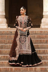 Tammam By Hussain Rehar Embroidered Chiffon Suits Unstitched 3 Piece Haqeeqat - Luxury Collection