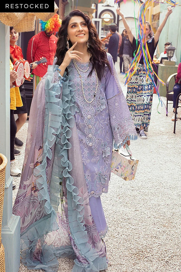 Mushq Luxury Lawn Embroidered Collection HEATHER MSL 011