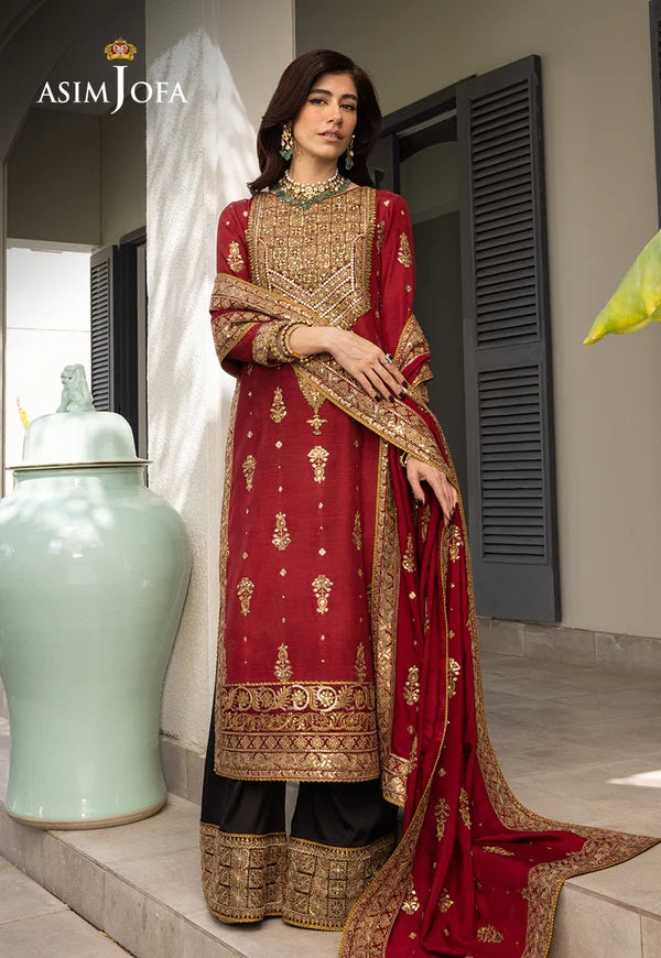 Asim Jofa Luxury Chiffon Embroidered Collection AJJH-02