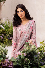 Dahlia by Iznik Embroidered Lawn Suits Unstitched 3 Piece IZ24D DL-09 Whisper - Summer Collection