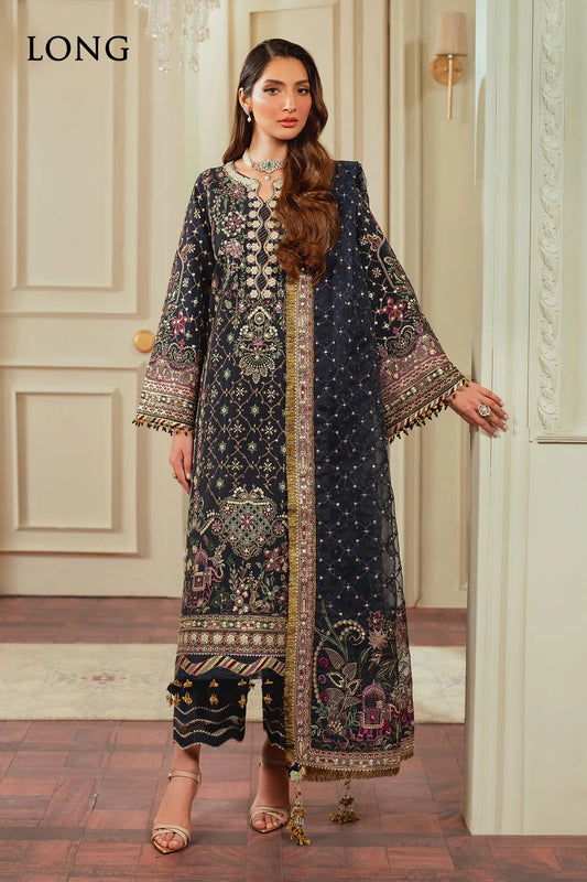 Baroque Luxury Chiffon Embroidered Unstitched 3 Piece CH13-07