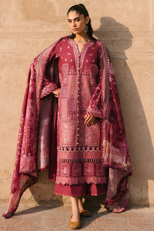 Bin Ilyas - 153 B - Luxury Lawn Embroidered Unstitched 3 Piece