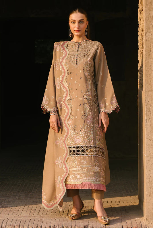 Bin Ilyas - Luxury Lawn Embroidered Unstitched 3 Piece - 154 A