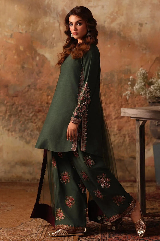 Charizma - Luxury Silk Embroidered 3 Piece Unstitched - CMA-5-079