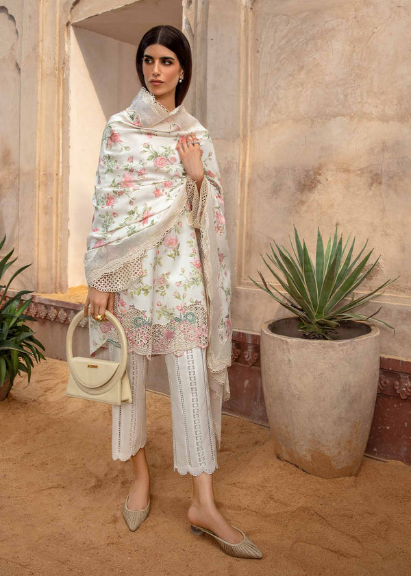 Crimson By Saira Shakira Luxury Lawn Embroidered Collection A Flower Named Peace - CRWP 5