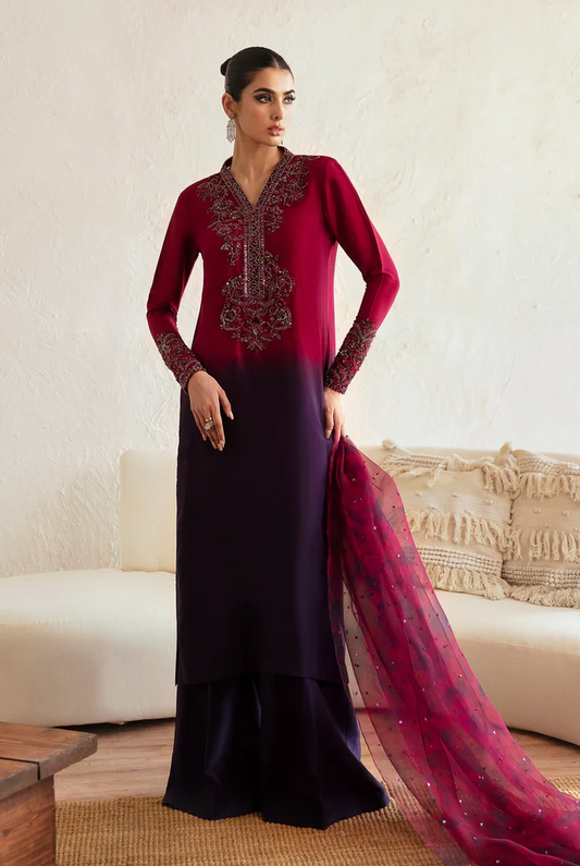 Kanwal Malik Luxury Raw Silk Hand Embroidered Collection AROHA