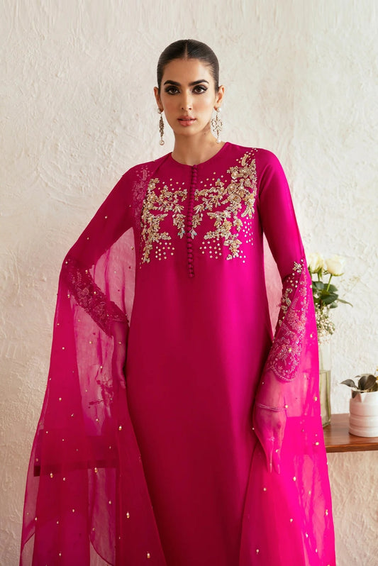 Kanwal Malik - Luxury Silk Embroidered 3 Piece Unstitched - Myra