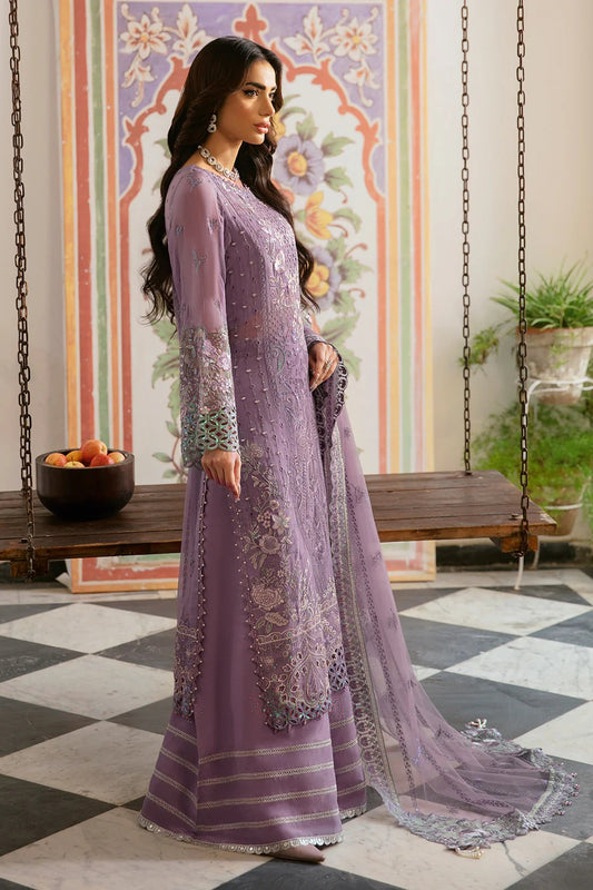 Ramsha - Premium Chiffon Embroidered Unstitched 3 Piece - Q-108