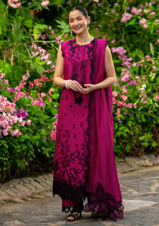 Rang Rasiya Luxury Embroidered Lawn Unstitched 3Pc Suit-MAYA
