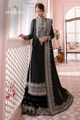 Asim Jofa Embroidered Chiffon 3 Piece Unstitched Suit AJCC-03-Unstitched