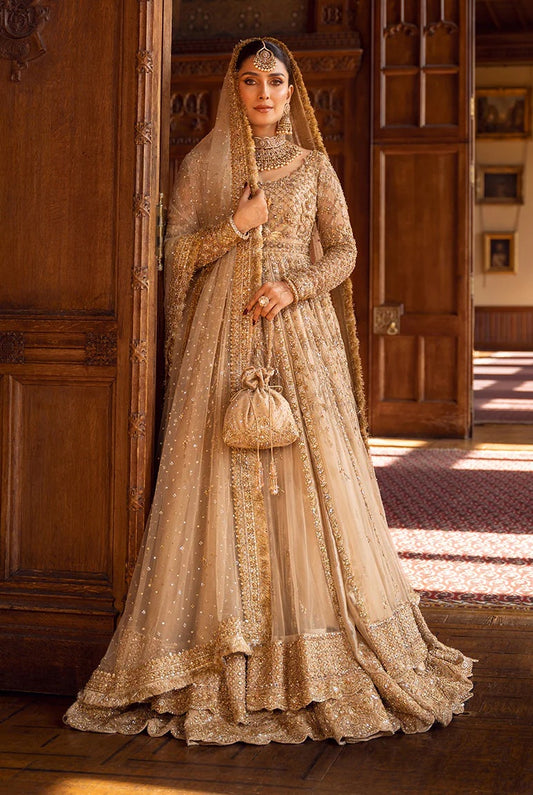 Faiza Saqlain - Luxury Net Embroidered 3 Piece Unstitched - Zariana