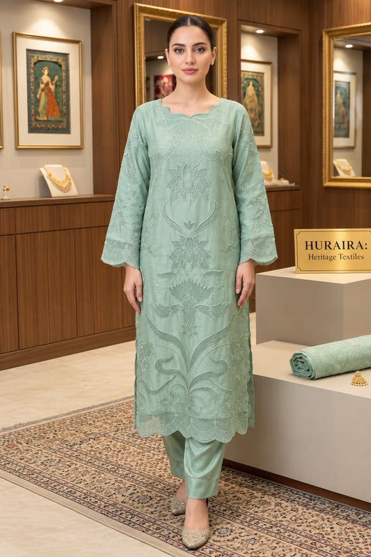Pehnawa Luxury Silk Embroidered 3Pc Unstitched Suit PA-288