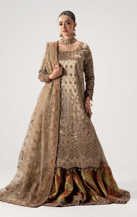 Maria B Zuhal Luxury Myssory Embroidered 3Pc Unstitched Suit PA-142