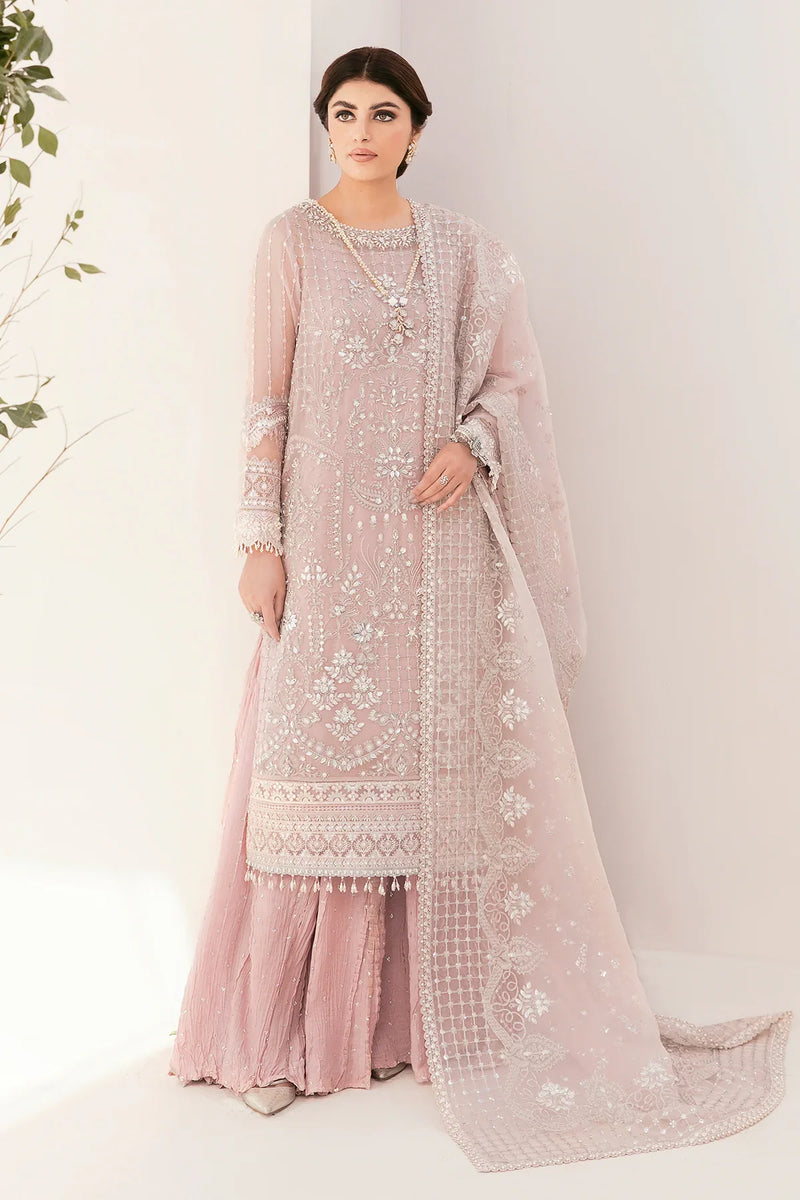 Chantelle By Baroque Embroidered Chiffon Suits Unstitched 3 Piece BQ23CH BQU-CH11-D05 - Luxury Formal Collection
