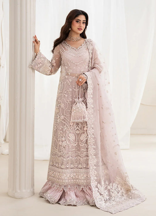 Ela Luxury Organza Embroidered Unstitched 3PC Suit PA-221