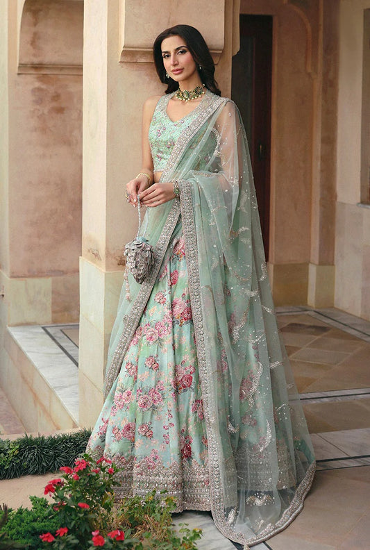 Faiza Saqlain - Luxury Silk Embroidered 3 Piece Unstitched - Rosabelle