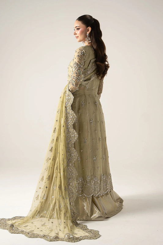 Mari B Luxury Embroidered Organza Stitched 3Pc Suit Serelia