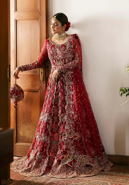 Kanwal Malik Luxury Net Embroidered 3Pc Unstitched Suit-Gulrukh