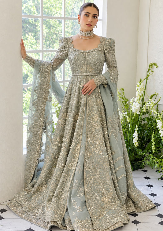 Suffuse IRIS Couture - Medea Luxury Net Embroidered 3Pc Unstitched Suit PA-173