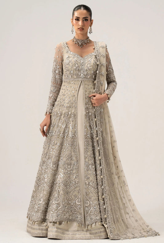 Maria B Elaria Luxury Net Embroidered 3Pc Unstitched Suit PA-175