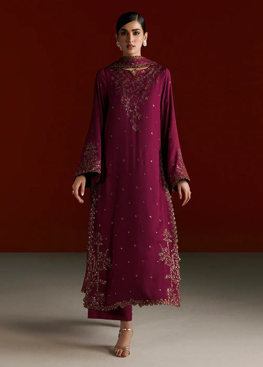 Iznik CC-109 Luxury Chiffon Embroidered 3Pc Unstitched Suit PA-241