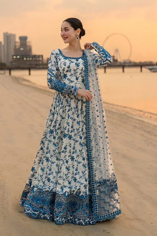 Faiza Saqlain 3 Pc Luxury Lawn Embroidered | Jehona