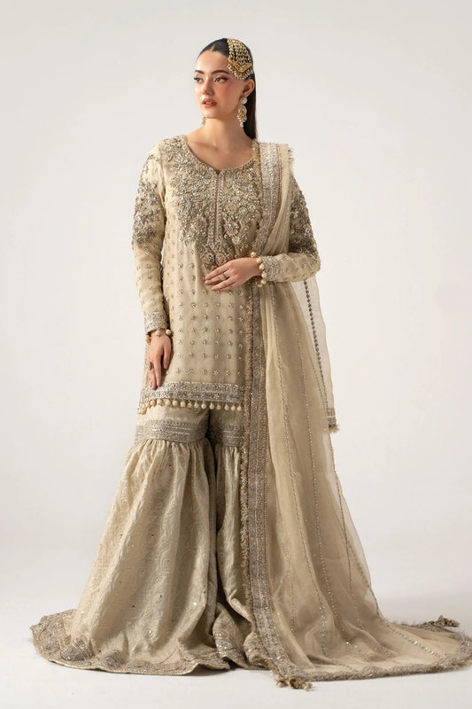 Maria B Luxury Embroidered Myssory 3Pc Unstitched Suit - Mayrozeh - PA - 101