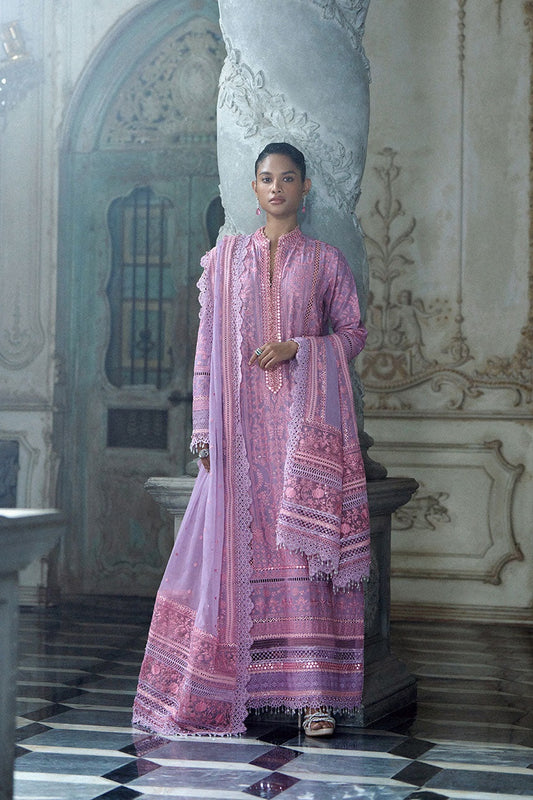 Sobia Nazir Luxury Embroidered Lawn 3Pc Unstitched Suit LEE26-2A